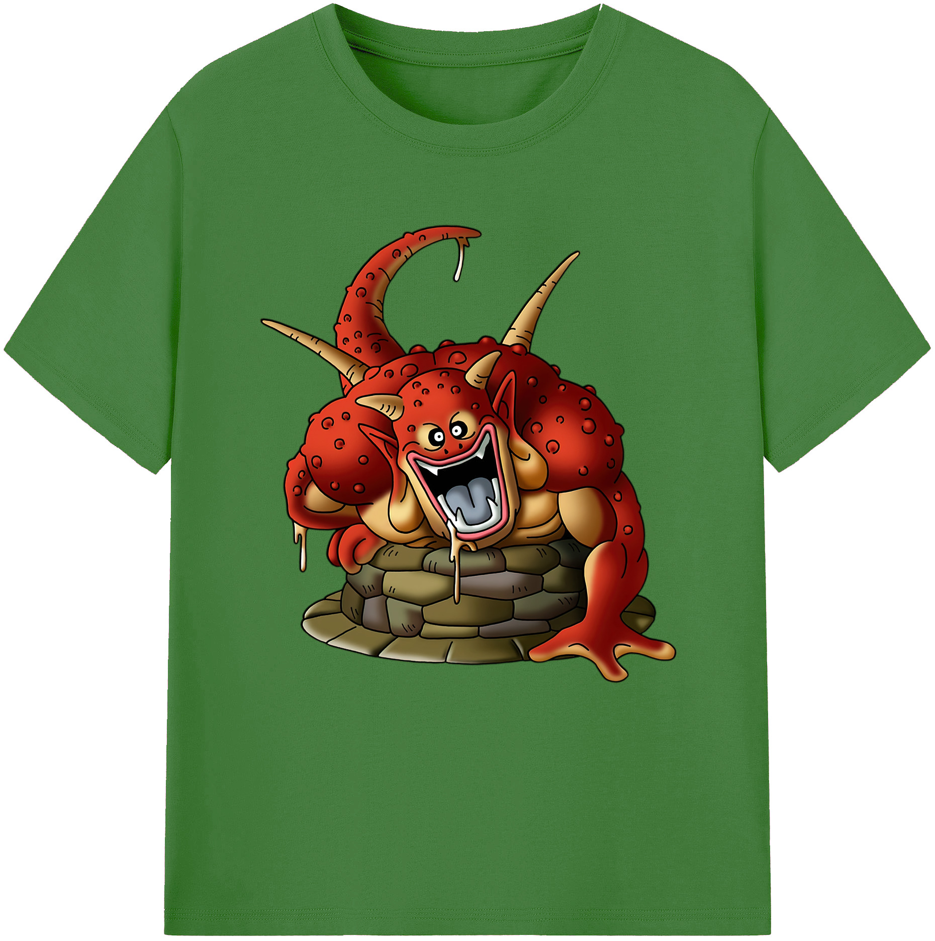 （画像用） ドラゴンクエスト Doragon Kuesuto Dragon Quest レディースカジュアルプリントTシャツ（綿100％）